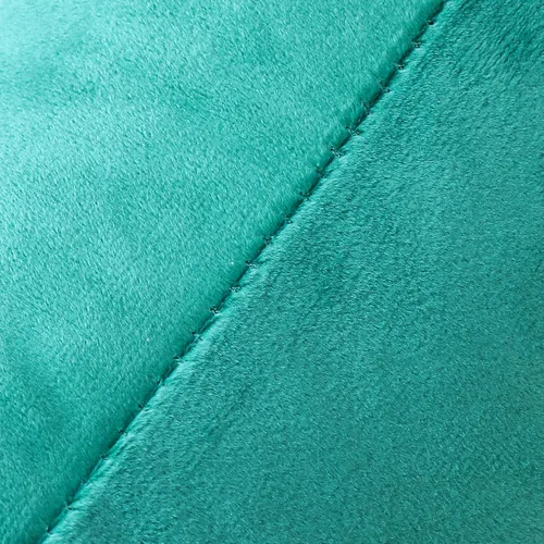 Vista 5 de NiNi ALL - Fundas de almohada decorativas de terciopelo, 16 x 16 pulgadas, paquete de 2 unidades, color verde aguamarina, suaves para sofá