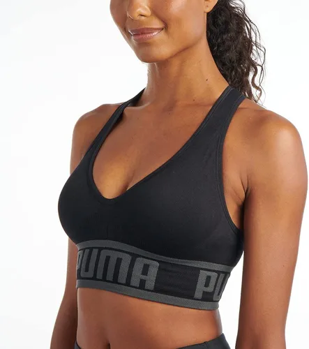 Vista 3 de PUMA - Brasier deportivo sin costuras para mujer