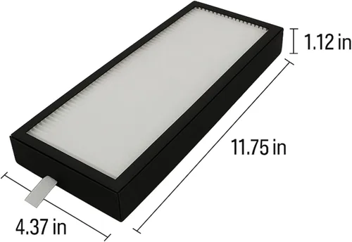 Vista 3 de Nispira AH60010 Filtro HEPA de repuesto para purificador de aire Hoover WH10100 WH10200 Oreck AK60010QPC WK17001QPC WK17004QPC WK17003QPC Blanco