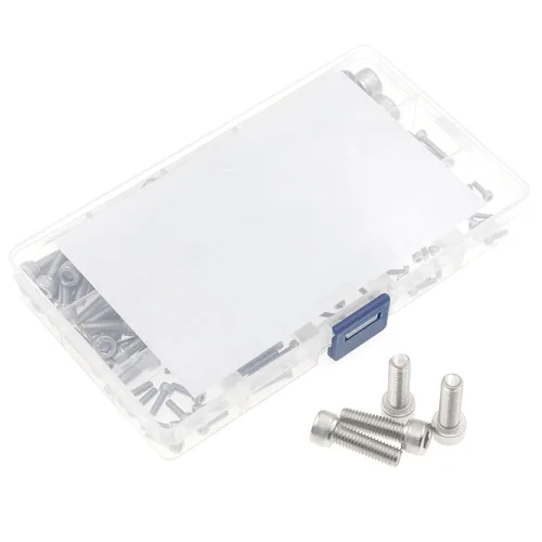 Vista 7 de Kit surtido de tornillos de cabeza hexagonal de acero inoxidable M2.5 M3 M4 M5 M6 M8 304 M2.5 M3 M4 M5 M6 M8 Allen Machine Bolts Set