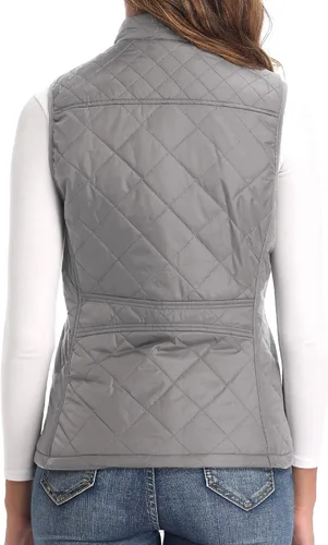 Vista 3 de Argstar Chaleco acolchado ligero con bolsillos con cremallera (XS-2XL)