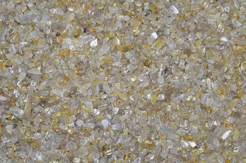 Vista 7 de Fantasia Materiales: 1 libra de piedras de tamaño de chip de aguamarina pulida con tarjeta de identificación