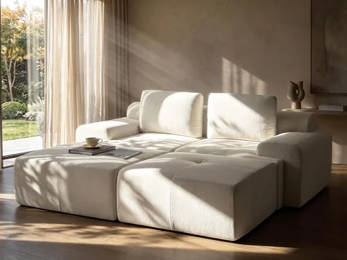 Vista 32 de Sofá de nube de gran tamaño en forma de U de 122 pulgadas, cómodos sofás modulares sin hueso para sala de estar, sofá modular con respaldo alto