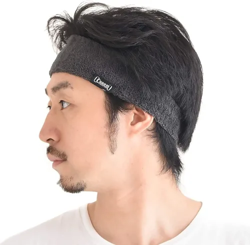 Vista 12 de CHARM Diadema deportiva para correr, banda para el sudor, bandana que absorbe la humedad