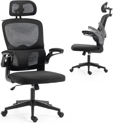 Vista 12 de Silla de Oficina Grande y Alta de 750 LBS, Silla Ejecutiva de Servicio Pesado con Brazos 4D, Silla Ergonómica de Escritorio para Computadora