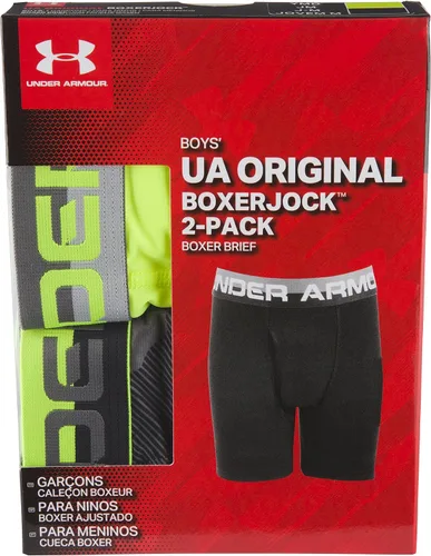 Vista 2 de Under Armour Calzoncillos tipo bóxer para niños, ligeros y suaves y elásticos