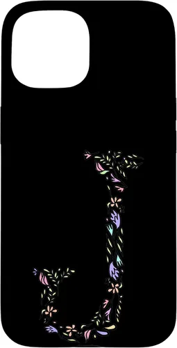 Vista 6 de Letter J Floral Monogram Vintage Initial Personalized Gift Case for iPhone 17