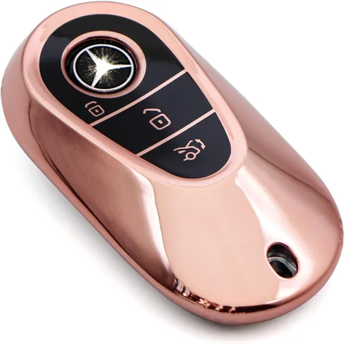 Vista 14 de Creativity Funda para llave de Mercedes Benz. Hermosa funda de TPU compatible con CLS CLK AMG ML C CL E S SL SLK G GLC GLE GLS M R Smart Remote Key