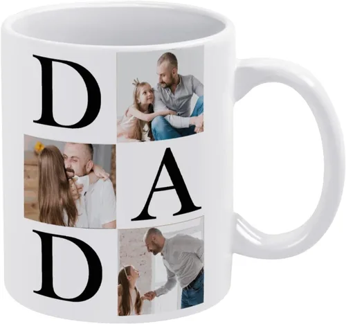 Vista 8 de Regalos para papá, esposo, él, de hija, hijo, niños, esposa, taza personalizada, para Navidad, cumpleaños, regalos de aniversario para PaPa