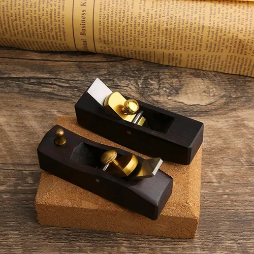 Vista 7 de Mini cepilladora de madera - Cepilladora manual de 3.2 pulgadas para carpintería, plano de corte de madera de fondo plano, plano de mano de bloque