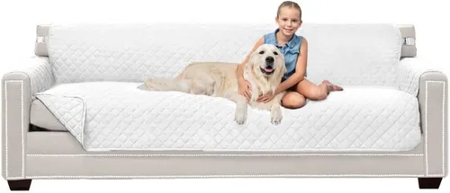 Vista 163 de Sofa Shield - Funda para sofá Loveseat con correa patentada, protector de cojín, funda reversible diseñada en EE. UU. resistente a manchas