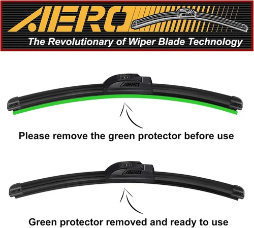 Vista 6 de AERO Voyager Limpiaparabrisas prémium de 13 + 13 pulgadas, repuesto para Jeep Wrangler TJ 2006-1996 y más, alta calidad para todas las estaciones