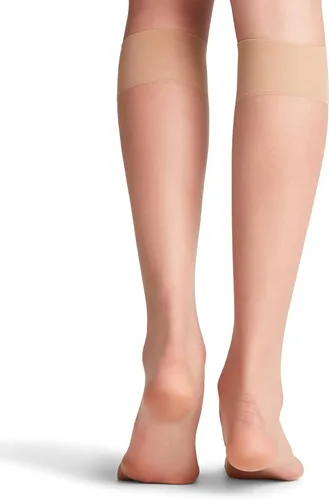 Vista 2 de FALKE Shelina - Calcetines altos hasta la rodilla para mujer, 12 denier, brillo ligero, casual o de vestir, ultra transparentes, fino, nailon, 1 par