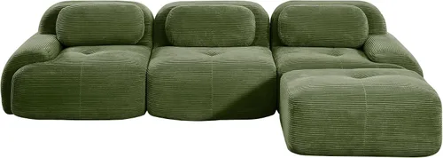 Vista 20 de Sofá comprimido moderno de espuma viscoelástica de 82 pulgadas, sofás seccionales grandes de 2 plazas para sala de estar, sofá modular Cloud que