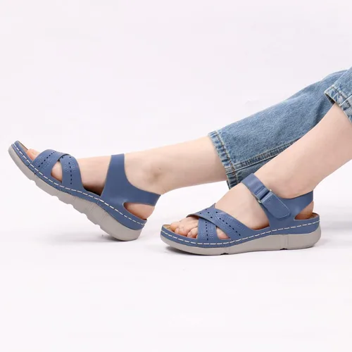 Vista 7 de Ortho+rest Sandalias ortopédicas para mujer, con soporte de arco, cómodas sandalias ortopédicas para caminar