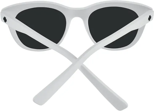 Vista 5 de SPY Lentes de sol ópticas sin límites redondos, lentes de color y contraste que mejoran, Mate blanco Blanco mate