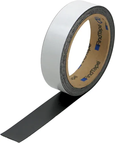 Vista 2 de FindTape Cinta de acero receptiva adhesiva para exteriores, 1/2 pulg. x 10 pies (negro)