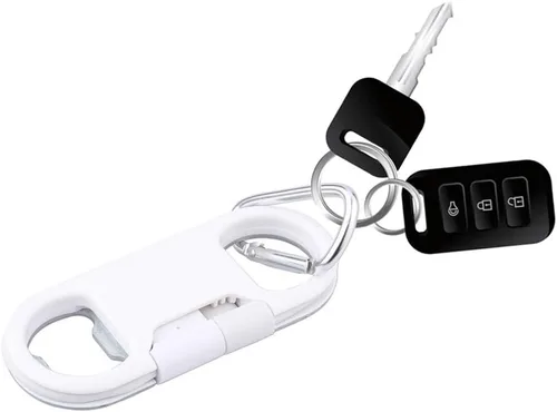 Vista 5 de WOONEKY Usb-C Llavero Datos Cable Abrebotellas Portátil C Llavero Cargador para Teléfonos Llavero Teléfono 2 Paquete Caja Embalaje
