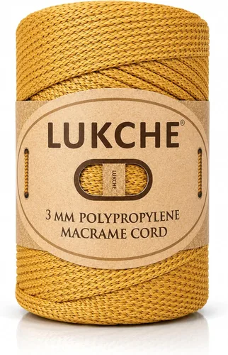 Vista 10 de Cuerda de macramé premium de poliéster de 3 mm (134.44 metros), (250 g) 100% cuerda de macramé de polipropileno, hilo de crochet de macramé colorido