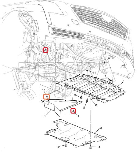 Vista 5 de Rexka 10 juegos de tuercas de tornillo para guardabarros 11548270 compatibles con GM Chevrolet Camaro Colorado Cruze Equinox Impala Malibu Traverse