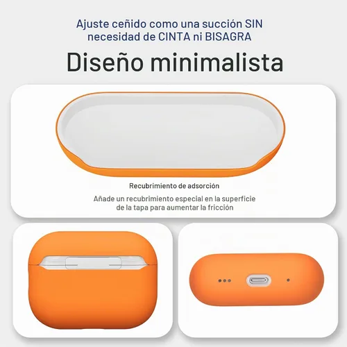 Vista 4 de VEIRRW for AirPods Pro 3 Case,Full Protective Hybrid Silicone Semi Hard Shell Triple Layer case Compatible with AirPods Pro 3rd Generation 2025
