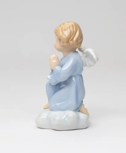 Vista 6 de Cosmos Gifts 10424 - Figura inspiradora de porcelana fina con ángel, 4 1/4 pulgadas