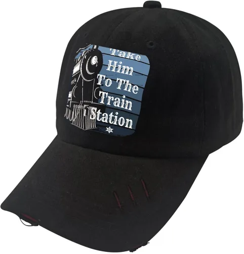 Vista 3 de devor Dad Hat Take Him to The Train Station Dad Hat, Funny Hats for Men