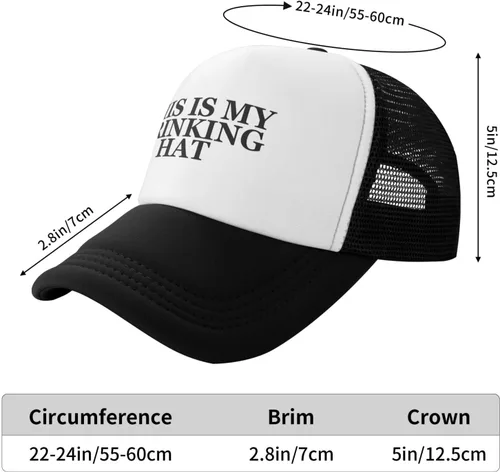 Vista 6 de This is My Drinking Hat - Gorra unisex para adultos, gorra ajustable para adultos, gorras de pesca clásicas
