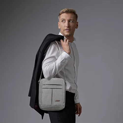 Vista 2 de KL928 Bolsa de mensajero para hombre Bolso cruzado de hombro, bolsa de viaje para hombre, bolso casual para trabajo y negocios