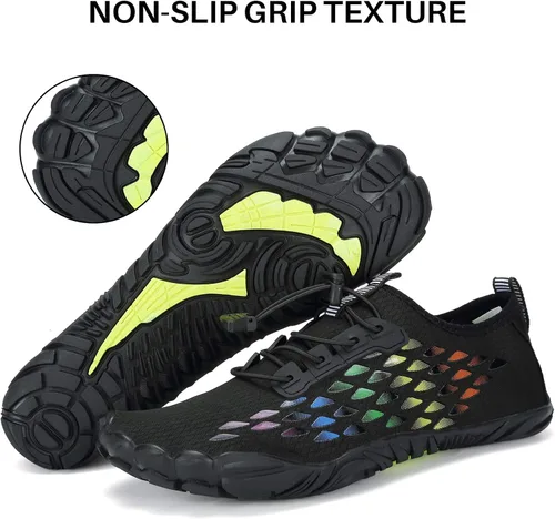 Vista 5 de Zapatos de agua para hombre y mujer, de secado rápido, para playa, natación, descalzo, piscina, agua, calcetines, zapatos para surf, buceo
