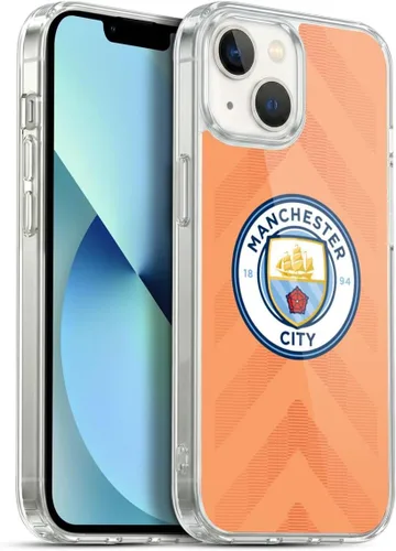 Vista 87 de Head Case Designs Funda de gel con licencia oficial del Manchester City Man City FC Away 2022/23 [protección de grado militar] compatible con Apple