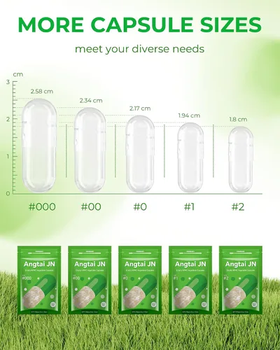 Vista 9 de Cápsulas de píldoras vacías veganas tamaño 2 a base de plantas transparentes (100 unidades) sin gluten, sin OMG, kit de llenado de tapas