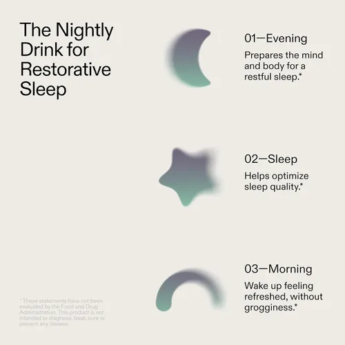 Vista 3 de AG1 AGZ Sleep Drink - 30 unidades de polvo calmante para dormir, mezcla nocturna sin melatonina con magnesio, ashwagandha, azafrán y valeriana