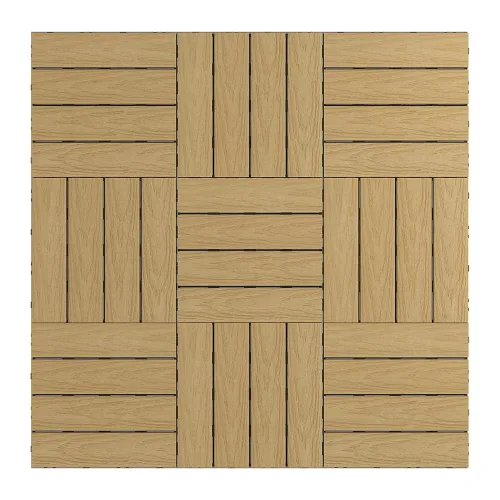 Vista 31 de NewTechWood UltraShield Naturale - Azulejo compuesto para exteriores (1 pie x 1 pie), color rosa de Seúl (10 pies cuadrados por caja)