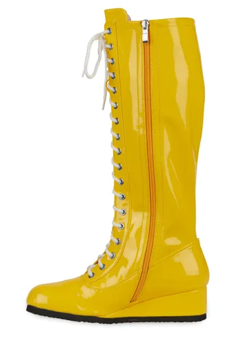 Vista 3 de Botas de Lucha Amarillas para Hombre Multicolor