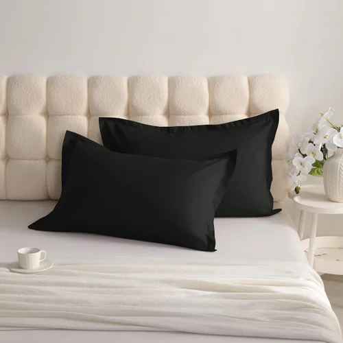 Vista 3 de NTBAY Fundas de almohada estándar, paquete de 2 fundas de almohada de microfibra cepillada de 20 x 26 pulgadas, súper suaves y acogedoras