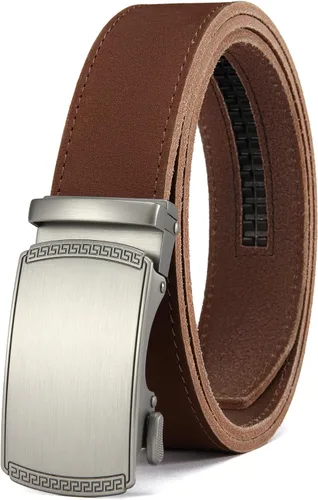 Vista 24 de CHAOREN Cinturón para hombre de cuero con trinquete - Ajuste personalizable, estilo sin esfuerzo (35 mm)