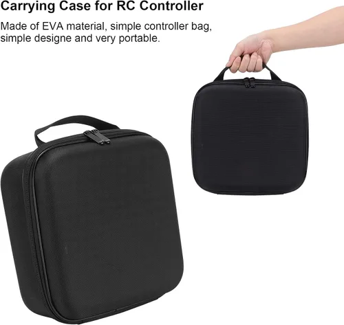 Vista 4 de Shanrya Controlador RC, adecuado para la mayoría de los aviones RC transmisor RC Caso protector para controlador AT9/X9D/WFLY 9