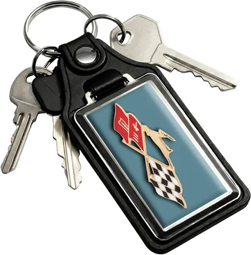 Vista 21 de Brotherhood Car Key Chain for Impala - Classic Models Keychain for Men and Oro olímpico - Guión de 1969
