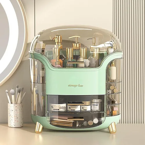 Vista 7 de Omeily Organizador de Maquillaje Grande Mejorado Organizador de Tocador de Encimera Organizador de Cosméticos Caja de Almacenamiento de Maquillaje
