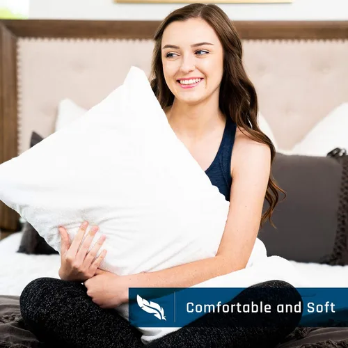 Vista 3 de Fundas de almohada antialérgicas contra la suciedad, protector irritante, funda de algodón de rizo transpirable de alta calidad, 100% impermeable