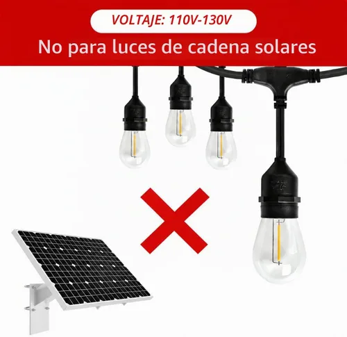 Vista 7 de Visther 2700K S14 Outdoor String Light Replacement Bulbs for Patio, 15-Pack Blanco suave (2700K Soft White)