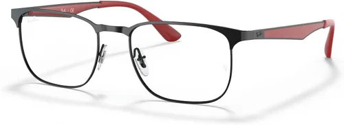 Vista 8 de Ray-Ban RX6363 - Marcos cuadrados para anteojos graduados Negro en Arista/Demo Lens