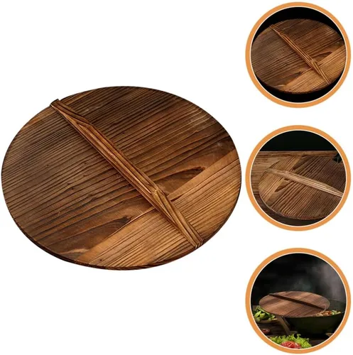Vista 9 de Luxshiny Wok tapa de cocina herramienta olla hogar chapoteo wok pan tapa cocina asiática