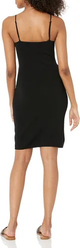 Vista 2 de The Drop Minivestido tipo suéter ajustado con tiras Ailyn para mujer
