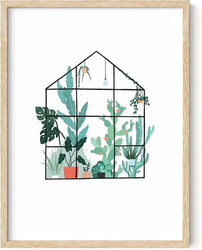 Vista 10 de HAUS AND HUES Arte de pared con estampado bohemio de mediados de siglo, póster minimalista moderno y estampado bohemio neutro, pintura de hojas