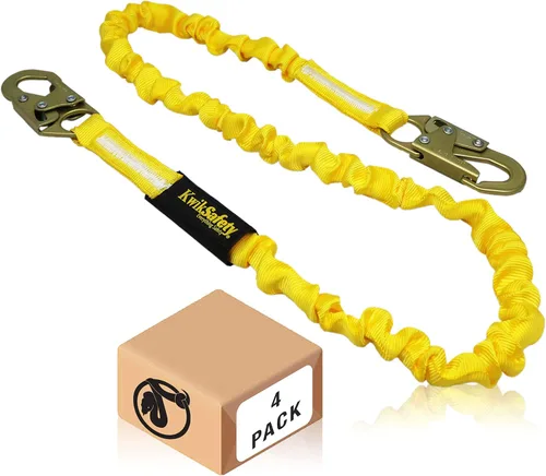 Vista 11 de KwikSafety - Charlotte, NC - Rattler [2 Pack] Amortiguador interno de choque de una pierna de 6 pies Cordón de seguridad OSHA ANSI Equipo