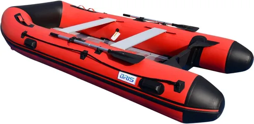 Vista 3 de BRIS Bote inflable inflable de 12 pies, balsa deportiva de rescate para buceo, barco, pesca, bote, pontón tierno