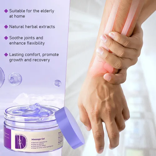 Vista 6 de 2 unidades de gel morado para articulaciones, crema de masaje calmante para alivio morado, actividades articulares en todo el cuerpo, alivia