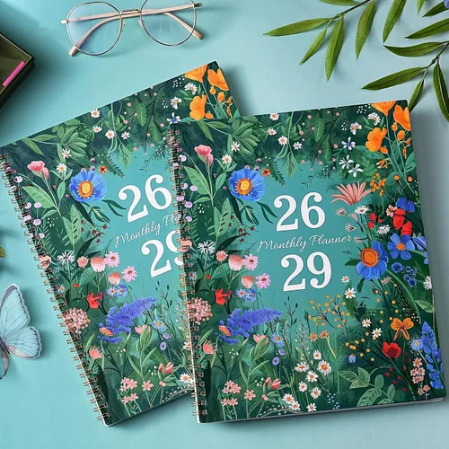 Vista 6 de Agenda mensual 2026-2029, planificador de 3 años 2026-2029, jul. 2026 - jun. 2029, 9'' x 11'', planificador de calendario con 36 pestañas mensuales
